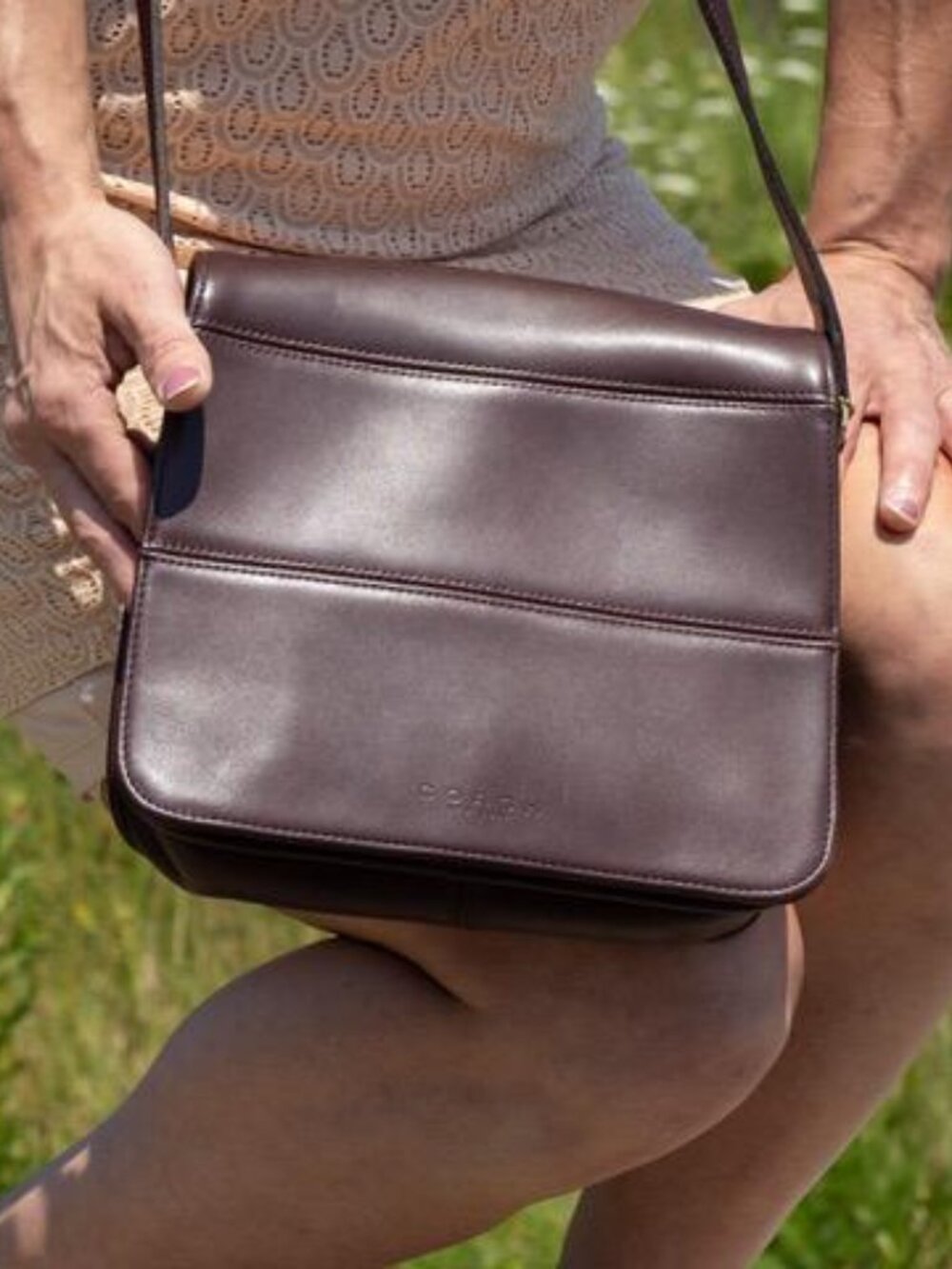 Vintage Coach Mahogany Tribeca Flap Bag, USA